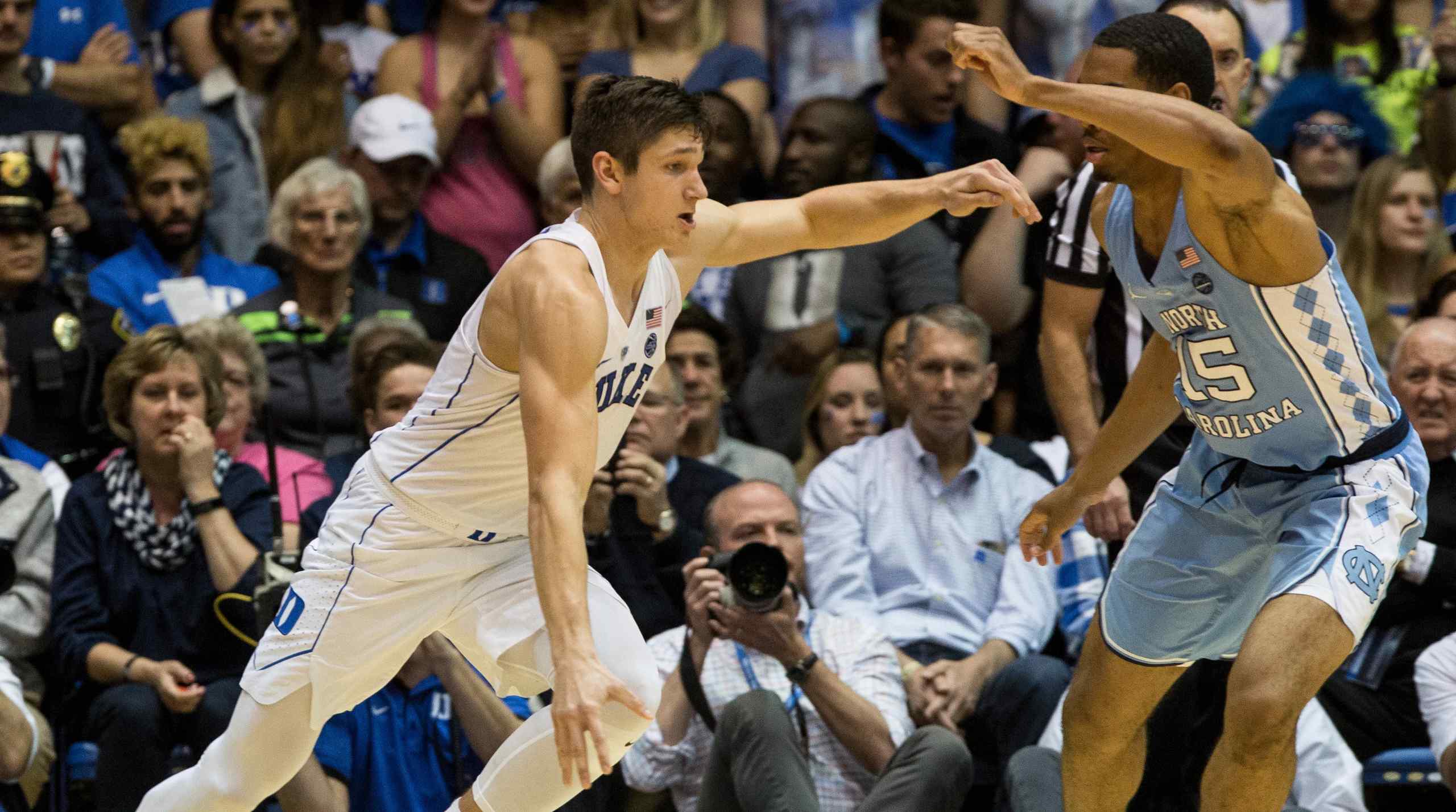 Duke Vs North Carolina NCAA basketball.